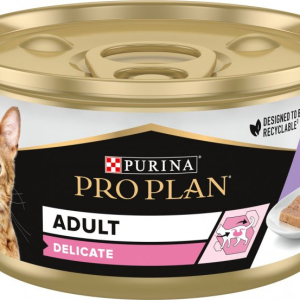 Purina Pro Plan Veterinary Diets Delicate паштет з індичкою для котів з чутливим травленням 85 г