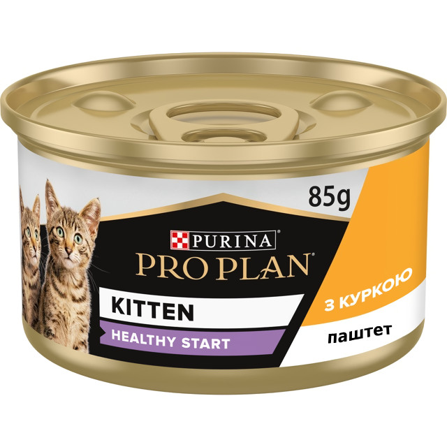Консервований корм Purina Pro Plan Veterinary Diets Kitten паштет з куркою для кошенят 85 г