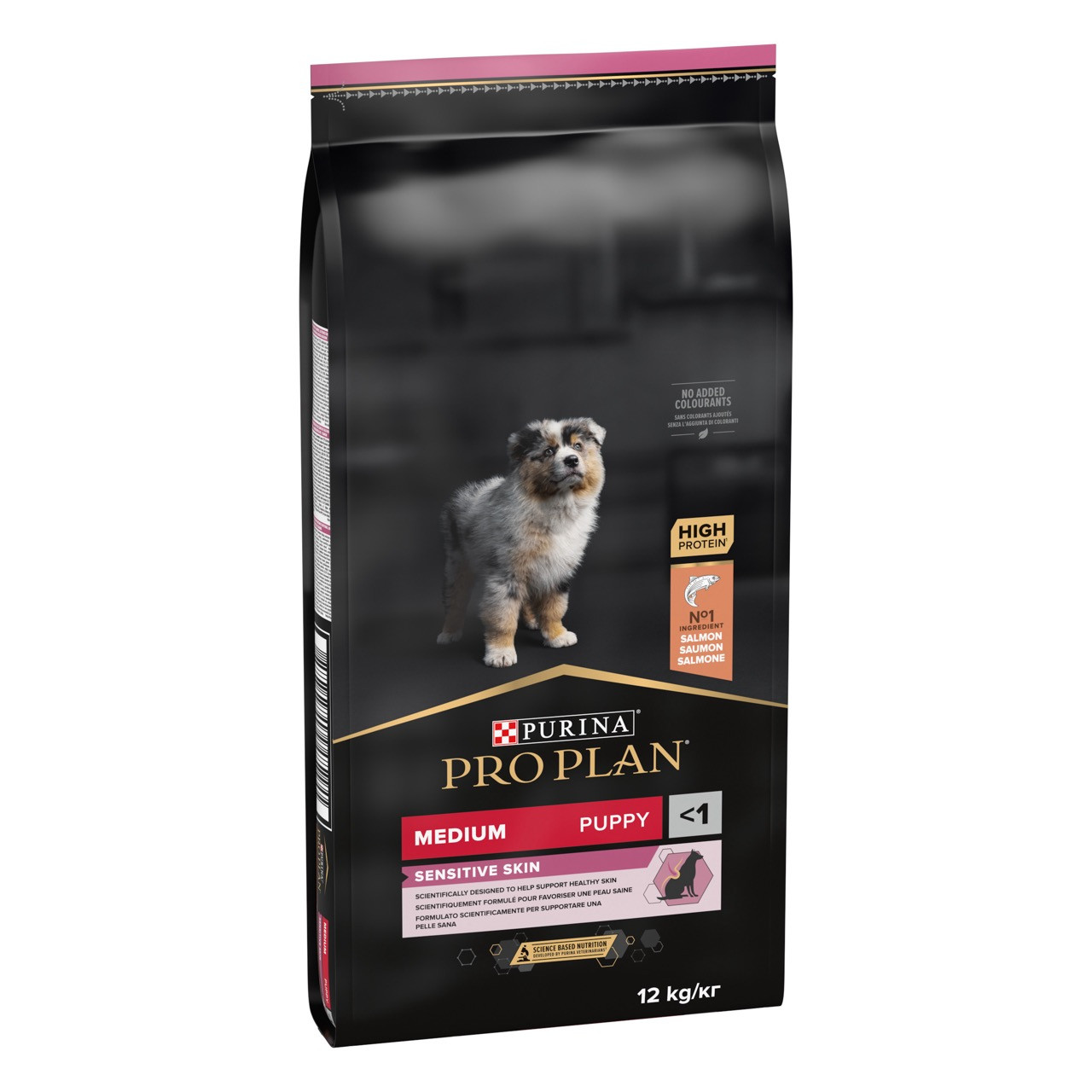 Сухий корм Purina Pro Plan Puppy Medium Optiderma для щенят середніх порід з лососем 12 кг