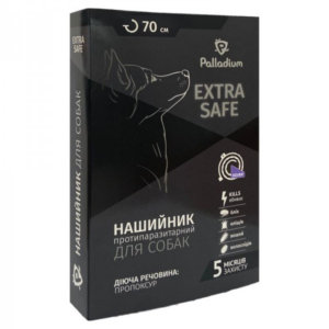 Нашийник Palladium Extra Safe (Екстра Сейф) для собак від бліх та кліщів 70 см фіолетовий (термін до 02.2028 р)