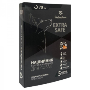 Нашийник Palladium Extra Safe (Екстра Сейф) для собак від бліх та кліщів 70 см помаранчевий (термін до 02.2028 р)