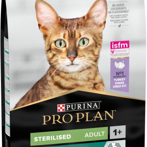 Сухий корм Purina Pro Plan Sterilised для стерилізованих котів з індичкою 10 кг