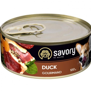 Консерви для собак Сейворі Savory Dog Gourmand з качкою, 100 г