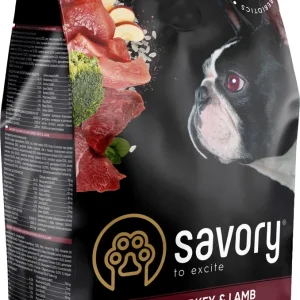 Корм сухий для дорослих собак малих порід (до 10 кг) Savory Small Breed rich in Fresh Turkey and Lamb, 3 кг