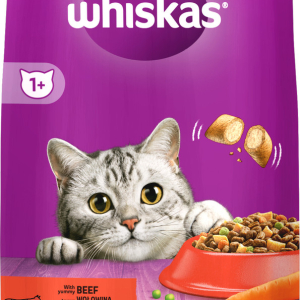 Сухий корм Whiskas (Віскас) для дорослих кішок з яловичиною, 14 кг