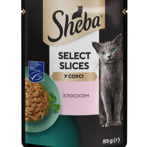 Вологий корм Sheba (Шеба) cig POU для дорослих котів з лососем в соусі 85 г