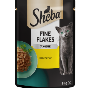 Вологий корм Sheba (Шеба) cij POU для дорослих котів з куркою в желе 85 г