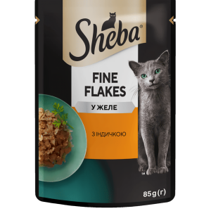 Вологий корм Sheba (Шеба) cij POU для дорослих котів з індичкою в желе 85 г