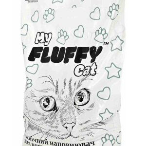 Універсальний наповнювач для котячого туалету My Fluffy Cat бентонітовий наповнювач 5 кг