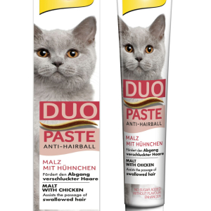 Паста для кішок з чутливим травленням ДжімКет GimCat DUO PASTE Anti-hairball для виведення шерсті (солод+курка) 50 г