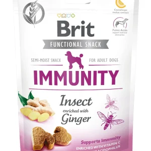 Ласощі для зміцнення імунітету у собак Brit Care Immunity з комахами та імбиром 150 г