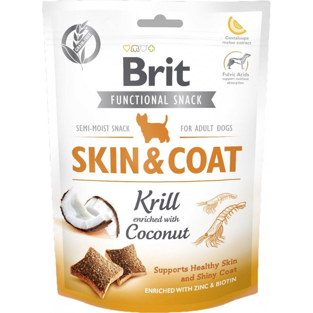 Ласощі для здоров'я шкіри і шерсті для собак Brit Care Skin & Coat з крилем і кокосом 150 г
