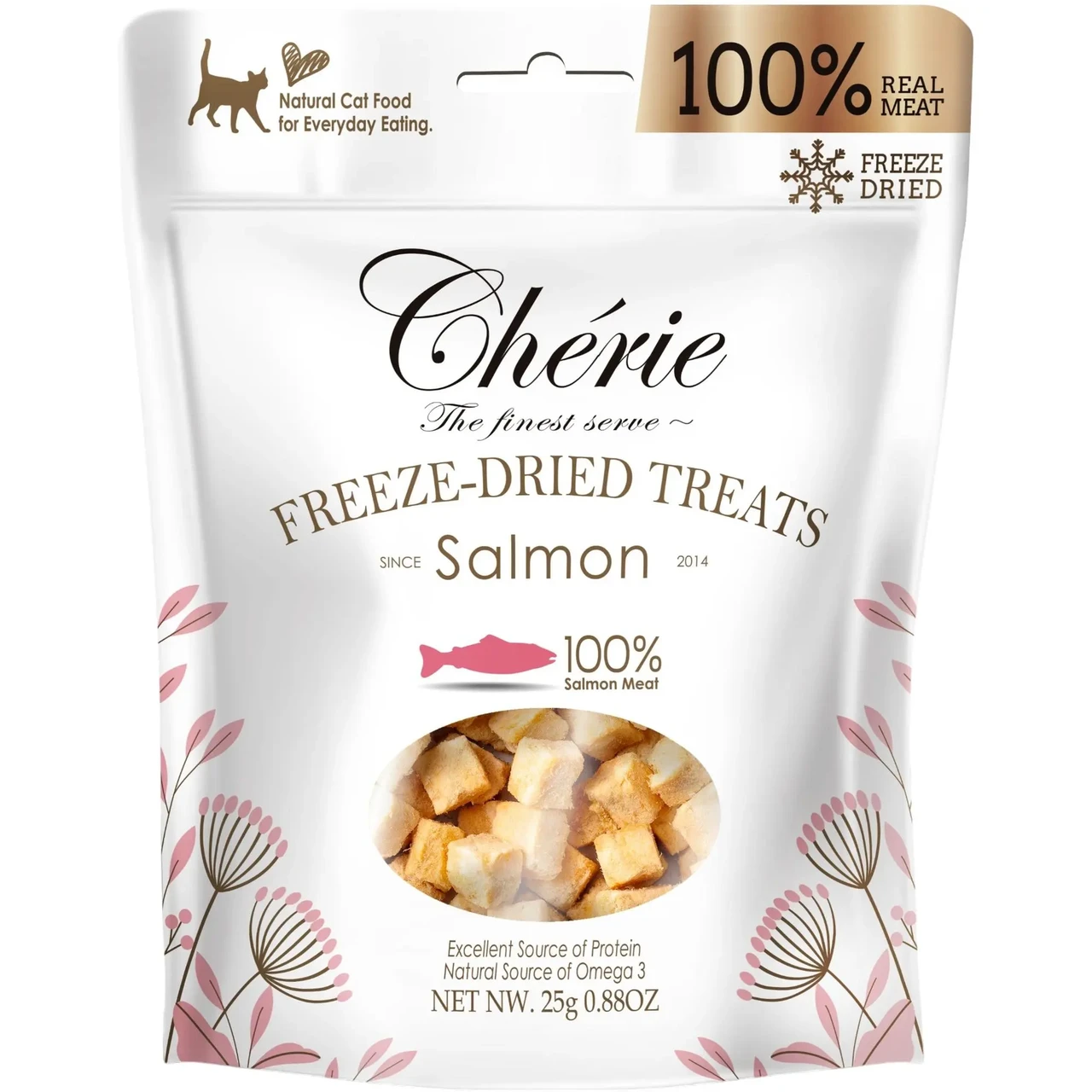 Натуральні ласощі Cherie Freeze Dried Treats Salmon для кішок з лососем 25 г