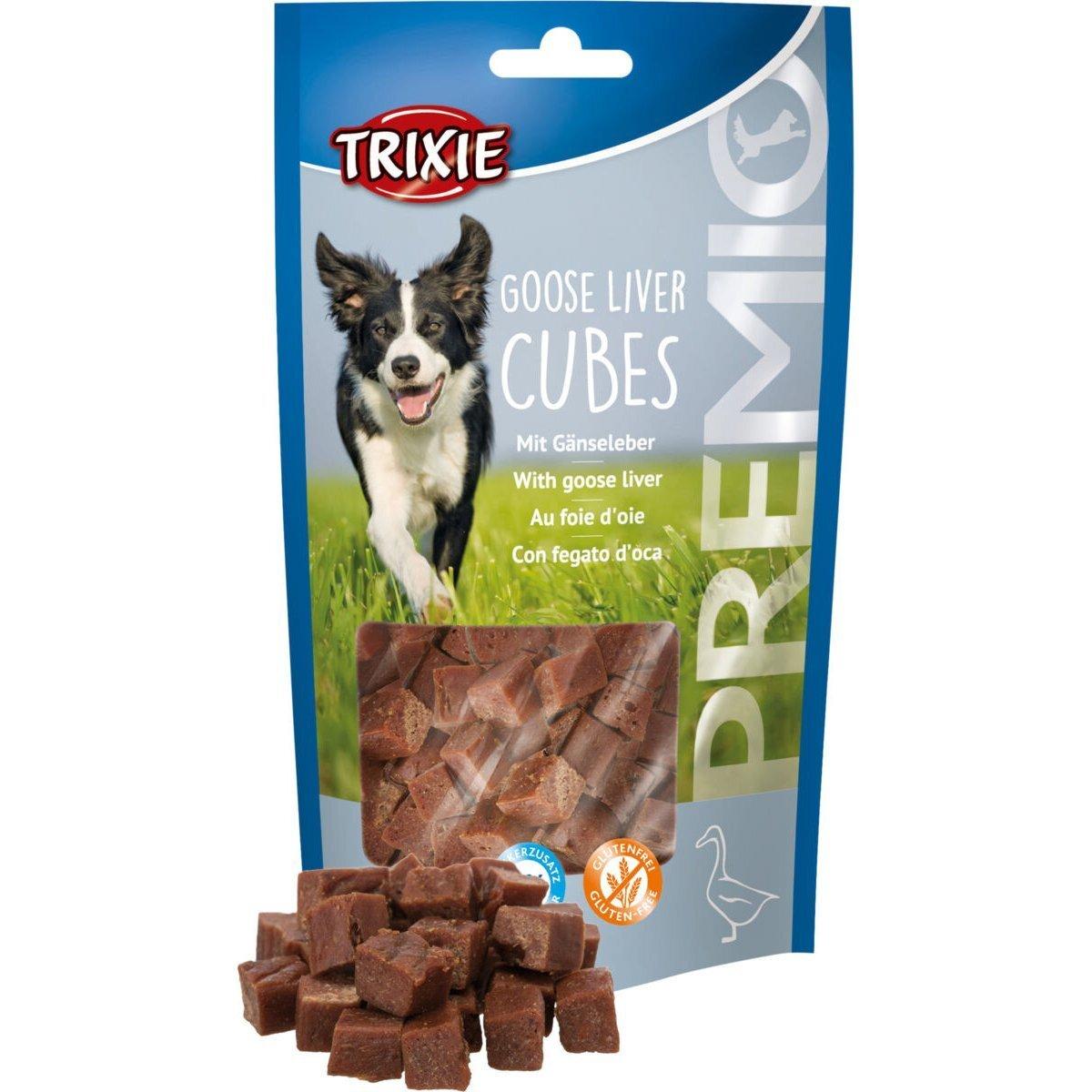 Trixie GOOSE LIVER CUBES ласощі для собак гусяча печінка 100 г