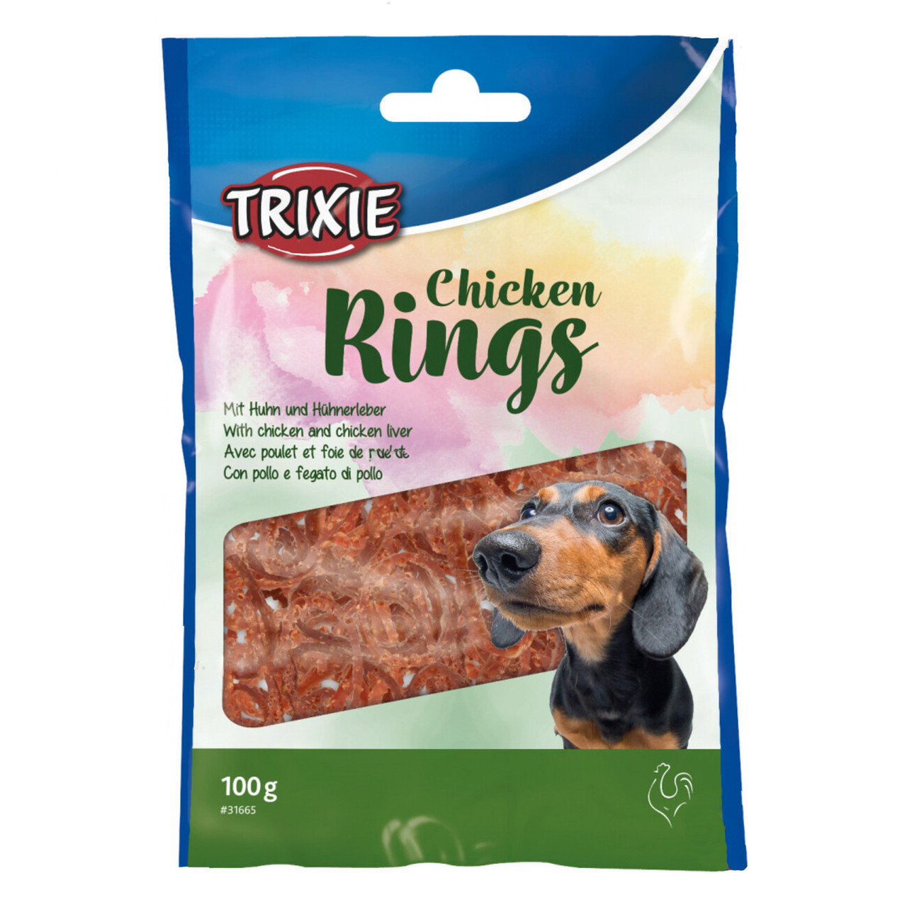 Ласощі для собак Trixie (TX-31665) Chicken Rings кільця для собак з куркою 100 г