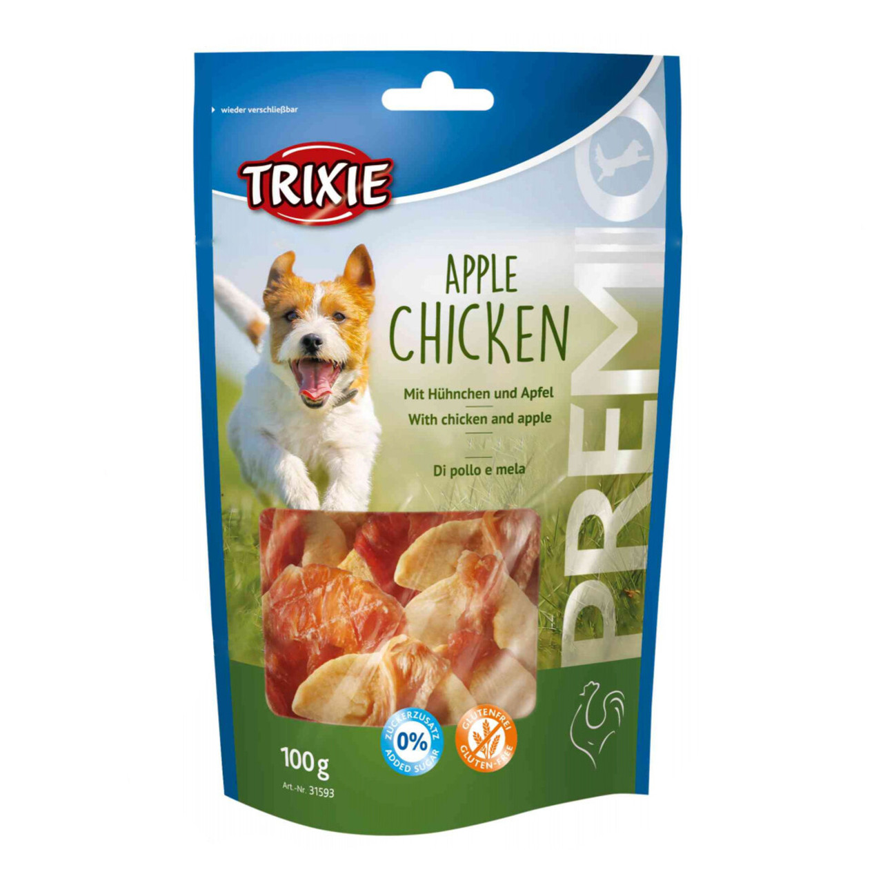 Trixie (TX-31593) Premio Apple Chicken ласощі для собак з куркою та яблуком 100 г