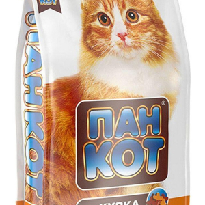 Сухий корм Пан Кіт для дорослих котів з куркою 10 кг