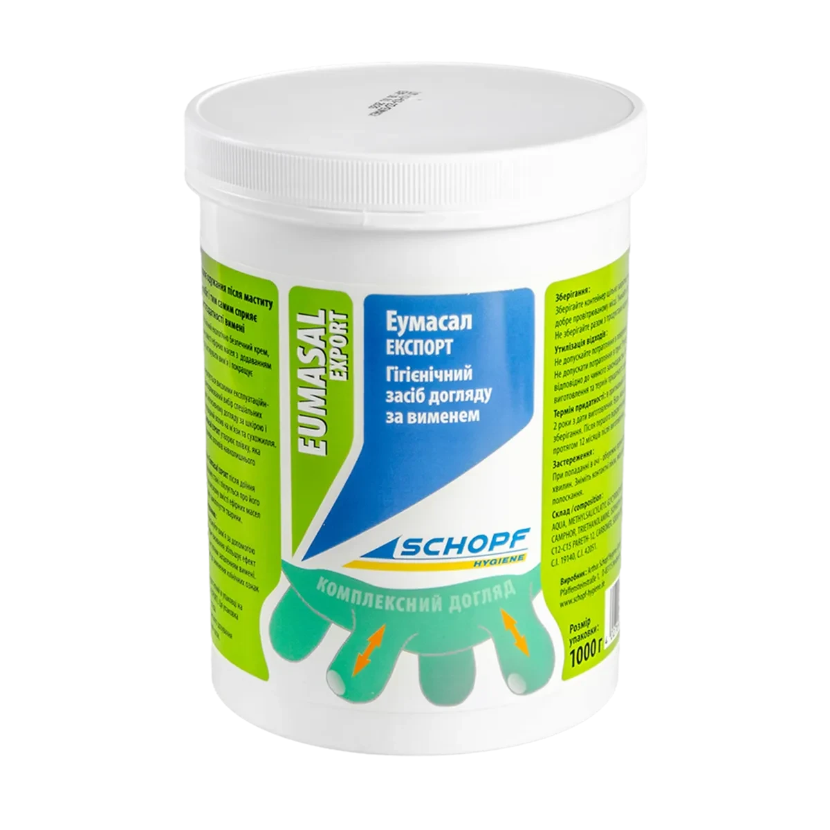 Емульсія для обробки вимені та лікування маститу Eumasal (Еумасал) 1 кг Schopf Hygiene