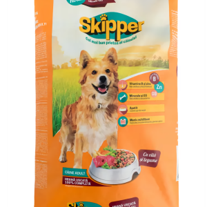 Сухий корм для дорослих собак Skipper курка та яловичина 10 кг