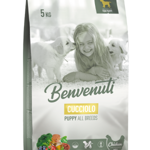 Корм для цуценят всіх порід Бенвенуті Benvenuti Cucciolo 5 кг з куркою
