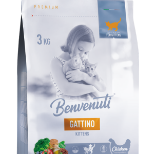 Сухий корм для кошенят Бенвенуті Benvenuti Gattino з куркою 3 кг