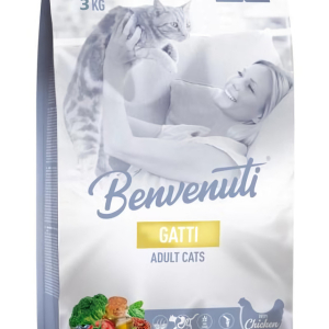 Корм для дорослих котів Бенвенуті Benvenuti Gatti з куркою 3 кг