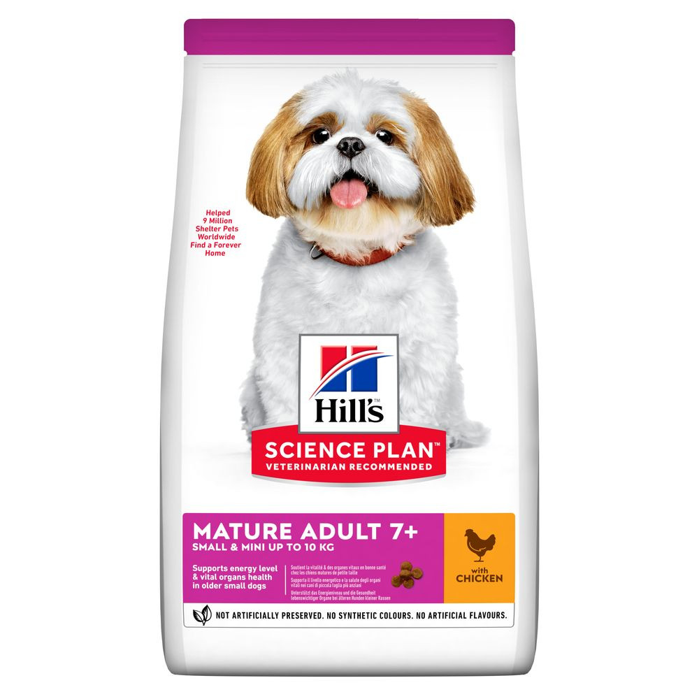 Сухий корм для літніх собак Хіллс Hill's SP Small & Mini Mature Adult 7+ з куркою 300 г