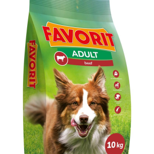 Сухий корм Фаворіт Favorit для дорослих собак (яловичина), 10 кг