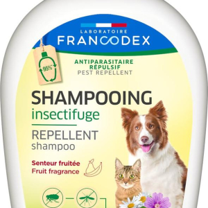 Шампунь репелент Francodex (Франкодекс) Fruit Fragrance від бліх і кліщів для котів і собак з гераніолом, 250 мл