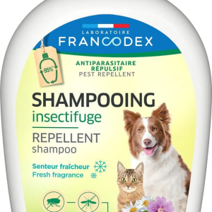 Шампунь репелент Francodex (Франкодекс) Fresh Fragrance від бліх і кліщів для котів і собак з гераніолом, 250 мл