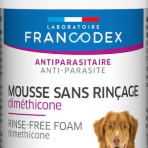 Незмиваюча піна з диметиконом Francodex (Франкодекс) від бліх та кліщів для котів і собак, 150 мл