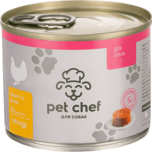 Pet Chef м'ясний паштет для цуценят зі смаком курки, 185 г