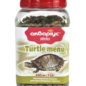 Корм для черепах Turtle Menu (Туртл Меню) палички 150 г, Акваріус