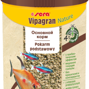 Основний корм Sera Vipagran Nature (Сера Віпагран) для риб усіх видів, що харчуються в середніх шарах води 100 мл (30 г)