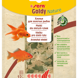 Корм для риб Sera Goldy Nature (Сера Голді) пластівці для золотих рибок 12 г
