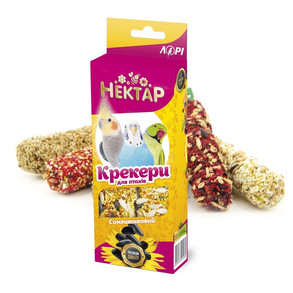 Соняшниковий крекер Нектар ласощі для птахів преміум класу (2 шт х 50 г), Лорі