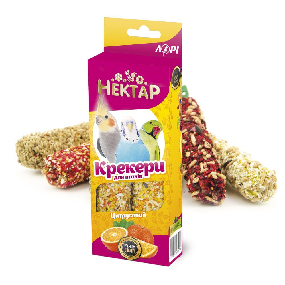 Цитрусовий крекер Нектар ласощі для птахів преміум класу (2 шт х 50 г), Лорі