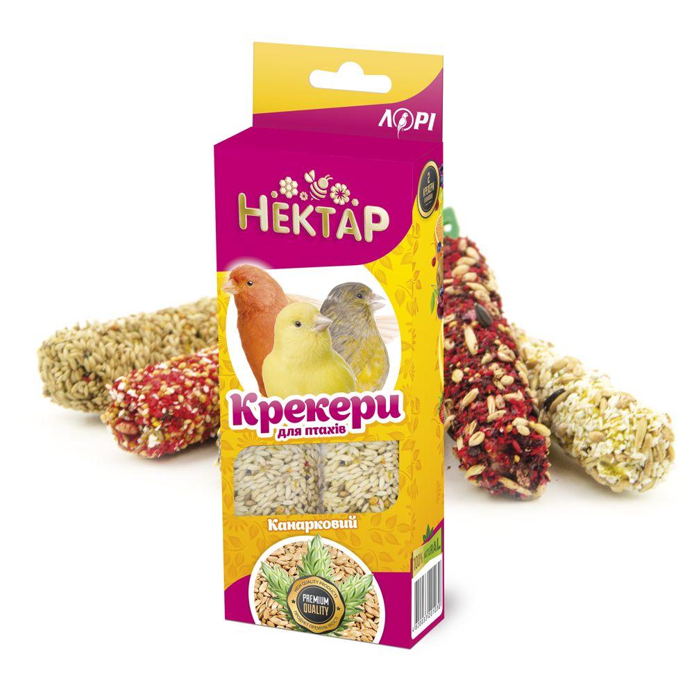 Крекер для канарок Нектар ласощі для птахів преміум класу (2 шт х 50 г), Лорі