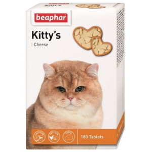 Вітаміни Beaphar для котів Kitty's зі смаком сиру, таблетки №75