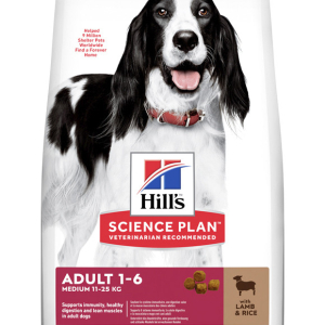 Сухий корм для середніх собак Хіллс Hills SP Adult Medium з ягням і рисом 14 кг