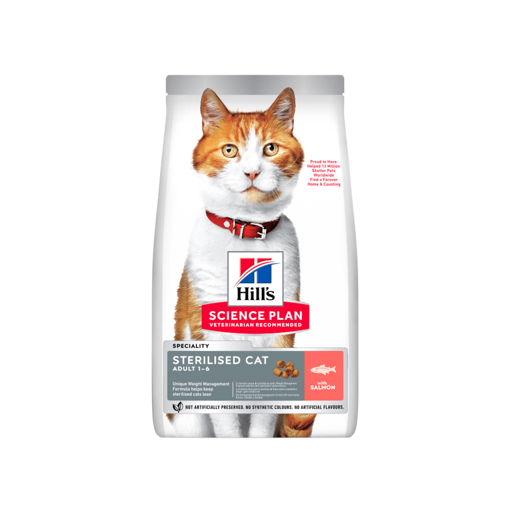 Сухий корм Хіллс Hill's SP Adult 1.5 кг для дорослих стерилізованих котів з лососем