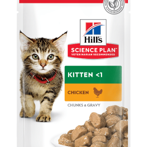 Вологий корм для кошенят і кішок Хіллс Hill’s SP Kitten у період вагітності та лактації з куркою, 85 г