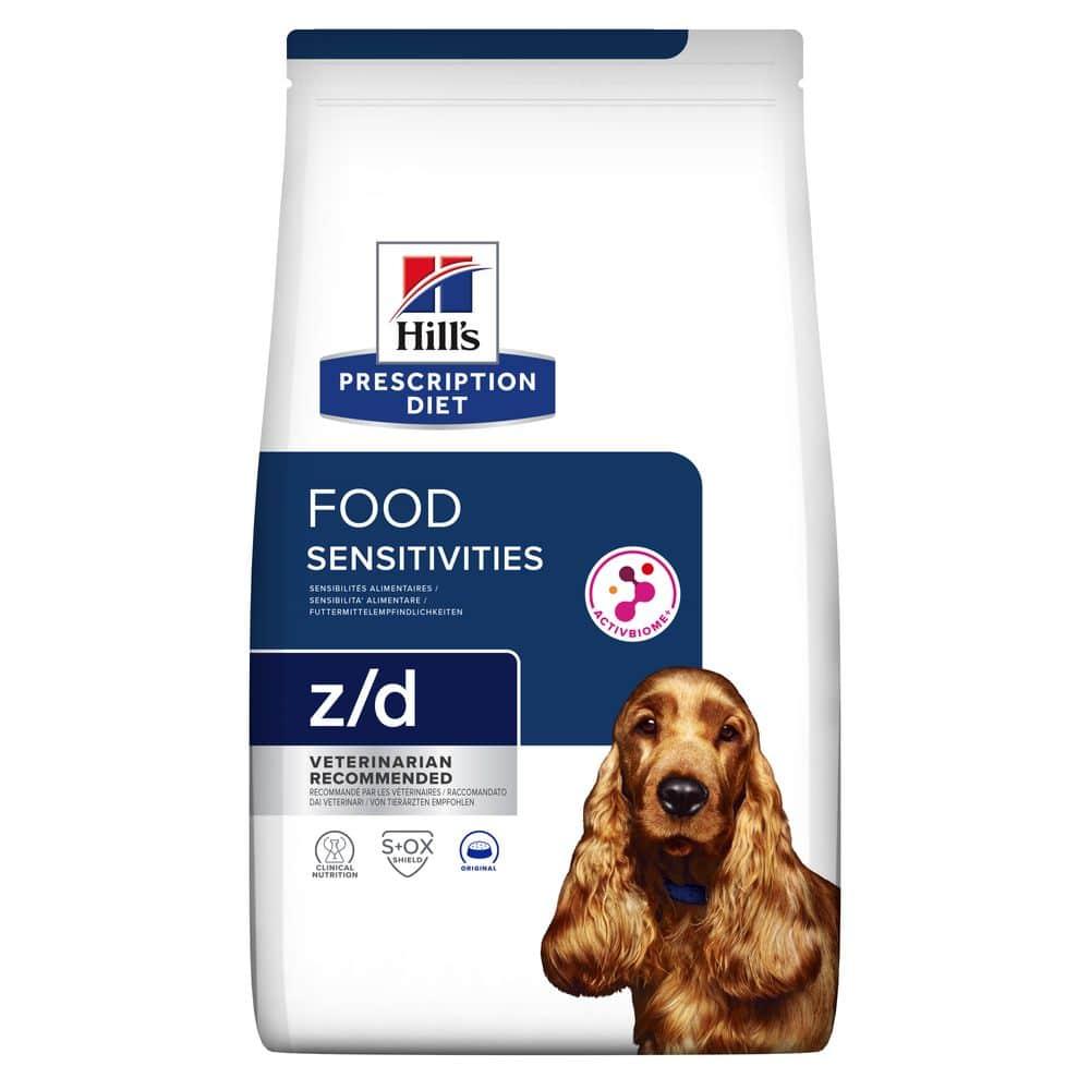 Сухий корм для дорослих собак Хіллс Hills PD z/d Food Sensitivities 10 кг при харчовій непереносимості