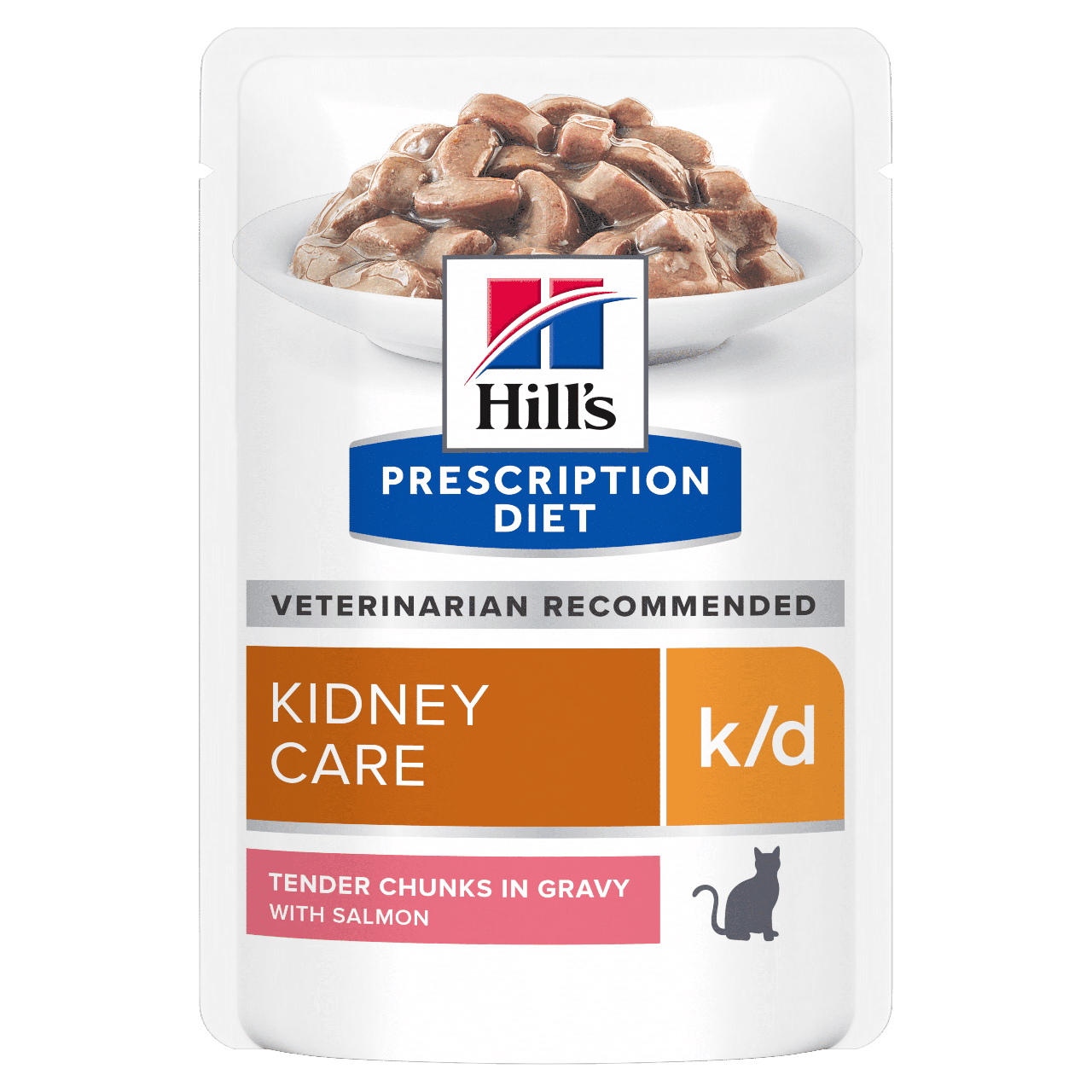 Вологий корм для котів Hill's Хіллс PD k/d для підтримки функції нирок з лососем, пауч 85 г