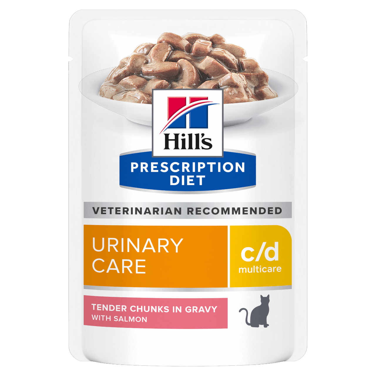 Вологий корм для котів Hill's Хіллс PD c/d для догляду за сечовидільною системою з лососем, пауч 85 г