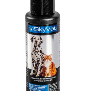 Шампунь Скайвет SkyVet для собак та кішок протимікробний з хлоргексидином, 100 мл