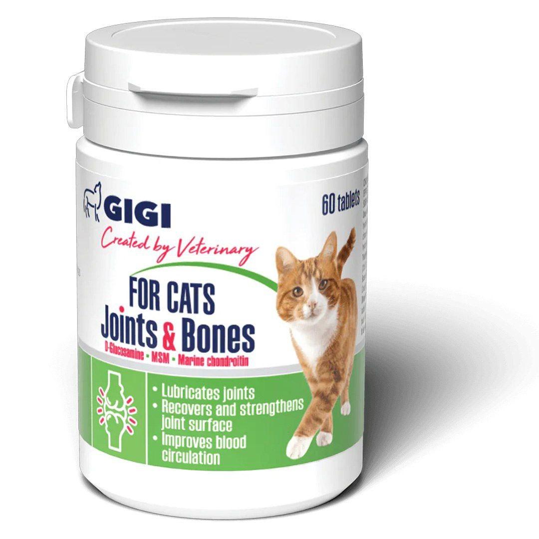 Вітаміни GiGi For Cats Strong Joints & Bones для профілактики та лікування суглобів у котів N60 таб