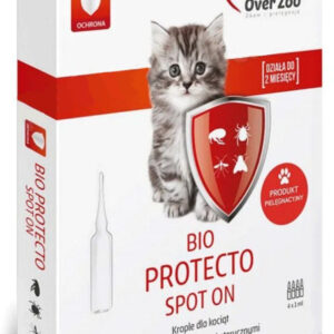 Протипаразитарні краплі Over Zoo Bio Protecto Spot On для кошенят - 4x1 мл