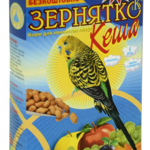 Корм Зернятко. Кеша з горіхом та сухофруктами для хвилястих папуг, 600 г
