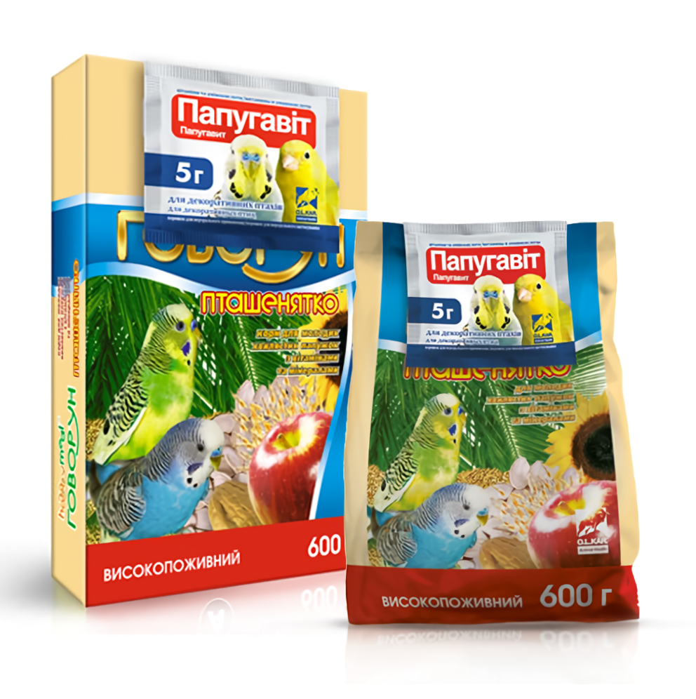 Корм Хоббі Міл Говорун Пташенятко 600 г, O.L.KAR